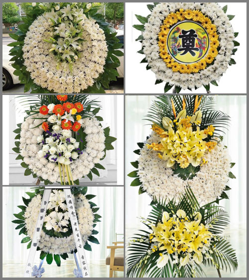 山东青岛胶州市铺集镇后涝庄村花圈速递